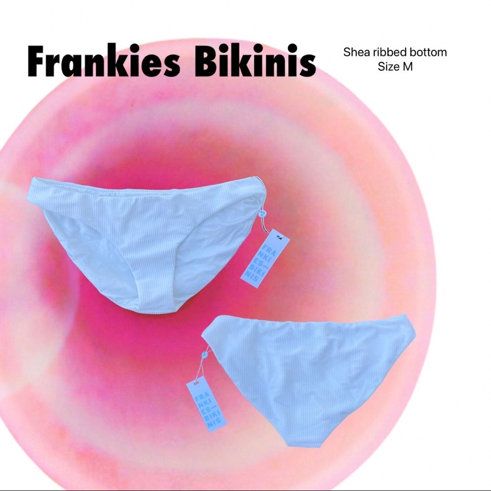 Frankies Bikinis Shea White Bottoms
